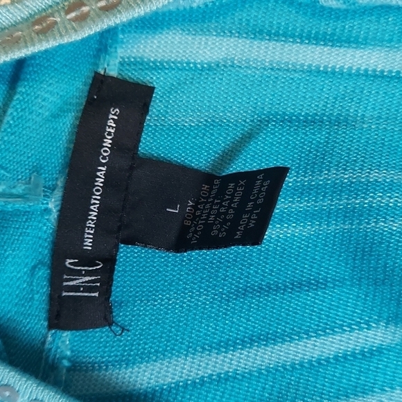 INC Concepts Clear Skies Top Size Large - Picture 7 of 13